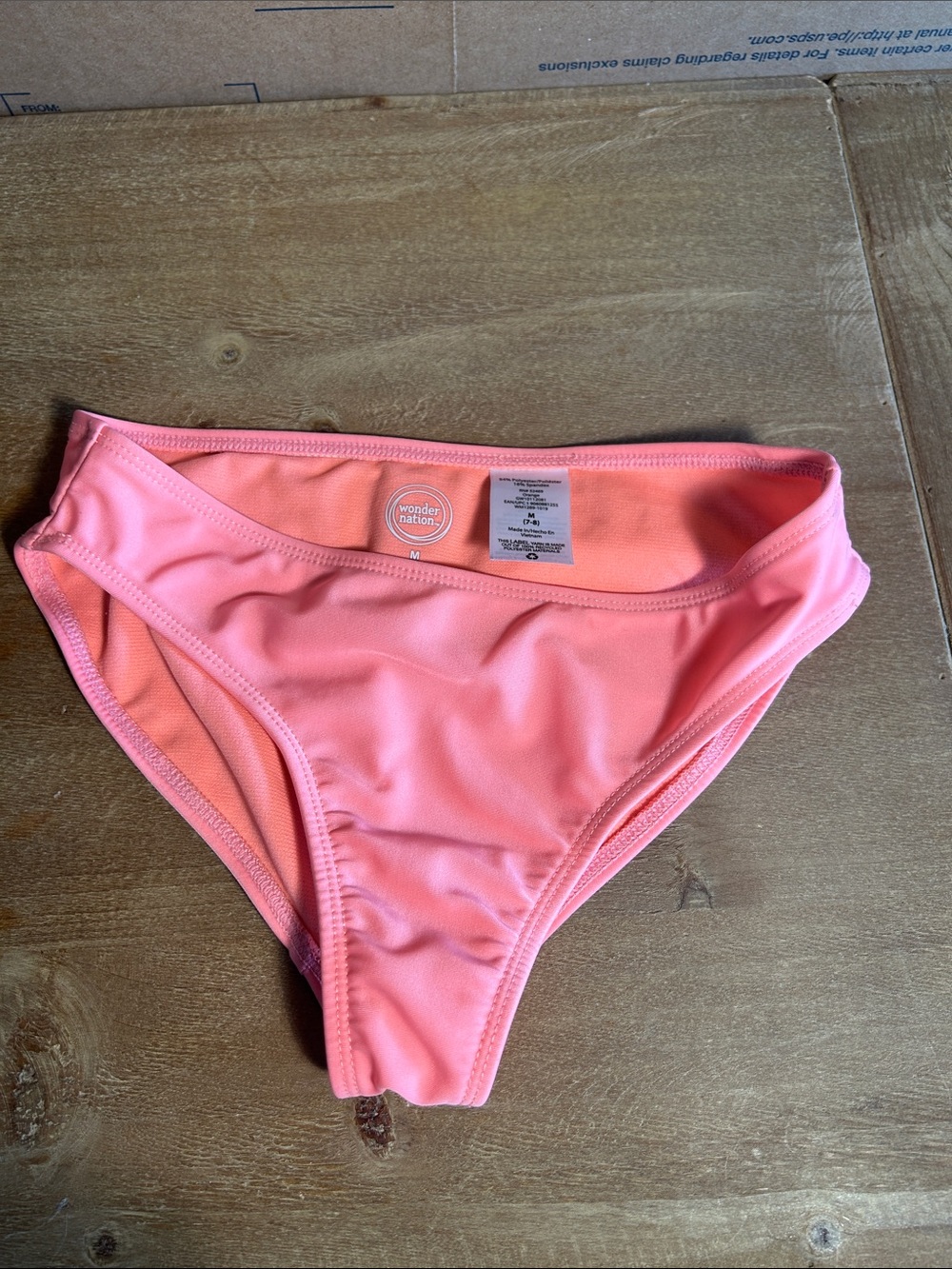 wonder nation Pink Coral Girls' Bikini Bottoms